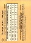 1985 Donruss George Wright Baseball Card #256