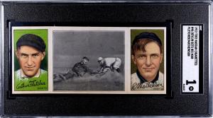 1912 T202 Hassan Triple Folder Mathewson/Fletcher Card