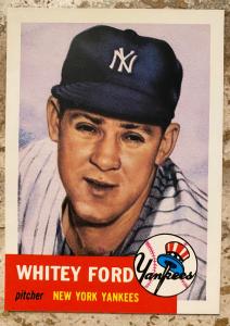 1953 Topps Whitey Ford Yankees Card #207