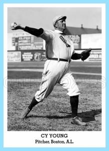 Cy Young Baseball Trading Card - B&W Series