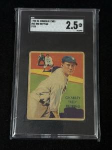 1935 Diamond Stars Charley Red Ruffing Card