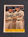 1958 Topps Dodgers Duke Snider & Walter Alston Card