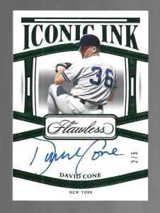 David Cone 2024 Panini Flawless Autograph 2/5