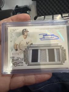 Brett Gardner 2025 Topps Allen & Ginter Auto Patch