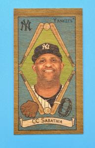 2025 Topps T205 CC Sabathia Yankees Wood Card