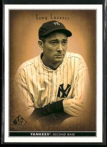 2002 SP Legendary Cuts Tony Lazzeri Card