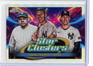 2025 Topps Chrome Cosmic Triple Star Clusters Yankees