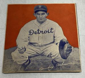 1935 Wheaties Hand Cut Mickey Cochrane Panel