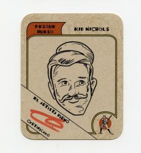 Kid Nichols Orange Signed Pesque Hueso Card