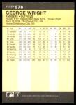 1986 Fleer George Wright Baseball Card #578