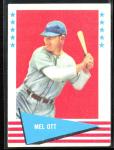1961 Fleer Mel Ott Baseball Card #68