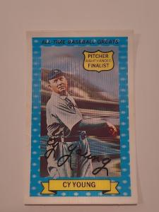 1972 Xographs Cy Young Cleveland Indians Card
