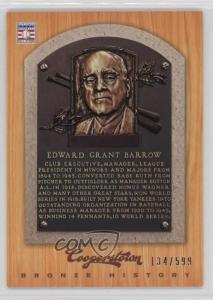 2012 Panini Cooperstown Ed Barrow HOF Card
