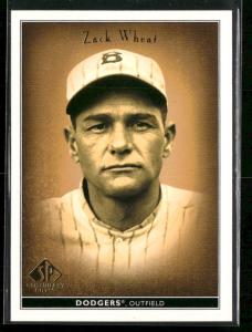 2002 SP Legendary Cuts Zack Wheat Card