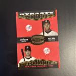 2004 Donruss Jeter Posada Williams Throwback Card
