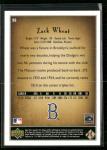 2002 SP Legendary Cuts Zack Wheat Card