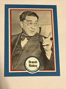 Branch Rickey Cardinals Shakeys Pizza HOF Card