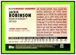 Jackie Robinson 2010 Topps Vintage Legends Card