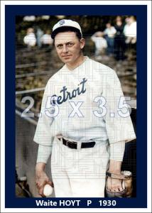 Waite Hoyt 1930 Detroit Tigers Sports Card