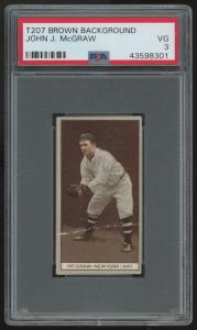 1912 T207 John J. McGraw Brown Background Card