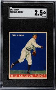 1933 Goudey Earl Combs #103 Sports Card