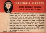 1961 Fleer Baseball Greats Ban Johnson Card #48