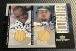 2001 Frank Thomas & Jason Giambi Dual Auto Card