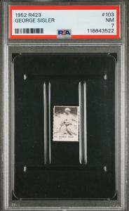 George Sisler 1952 R423 Card #103 - PSA 7