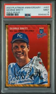 George Brett 2023 Topps Chrome Gold #48/50 PSA 9