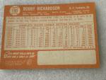 1964 Topps Bobby Richardson Yankees Card #190