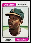 1974 Topps Mickey Rivers Card #76 EX