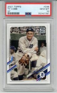 2021 Topps Ty Cobb #336 PSA 10 Rare Card