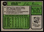 1974 Topps Mickey Rivers Card #76 EX