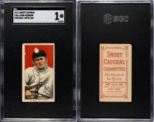 1909-1911 T206 John McGraw Portrait Sports Card