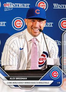 Alex Bregman Cubs 5-Year Contract Card - 2025