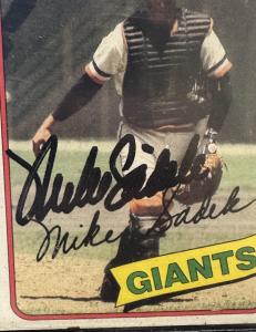 1980 Topps Mike Sadek Autographed Card