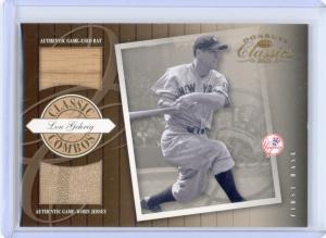 Lou Gehrig 2001 Donruss Bat & Jersey #095/100