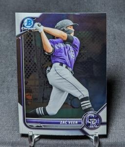 Zac Veen 2022 Bowman Chrome Rookie Card #BCP-13