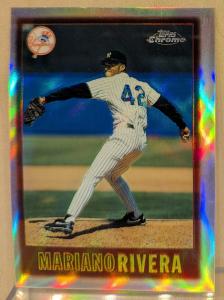 1997 Topps Chrome Mariano Rivera Refractor Card