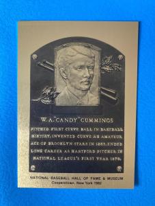 Candy Cummings Baseball Hall of Fame Plaque Card