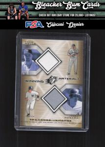 2002 SPx Winning Materials David Wells Jorge Posada
