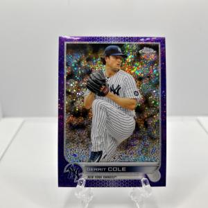 Gerrit Cole 2022 Topps Chrome Purple Refractor Card