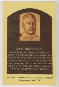 1964 Dan Brouthers Hall of Fame Postcard