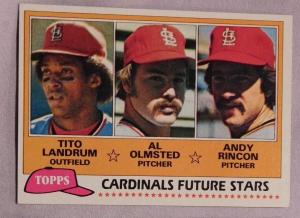 1981 Topps St. Louis Cardinals Baseball Card