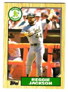 1987 Topps Traded Reggie Jackson Card #52T
