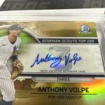 Anthony Volpe 2023 Bowman Chrome Auto Gold /50