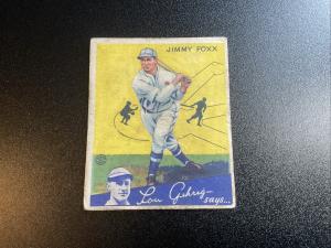 1934 Goudey Jimmie Foxx Sports Card #1