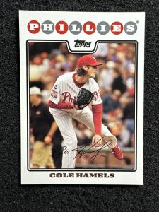 Cole Hamels 2008 Topps #35 Baseball Card