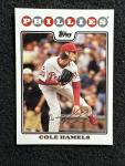Cole Hamels 2008 Topps #35 Baseball Card