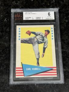 1961 Fleer Carl Hubbell #45 Sports Card